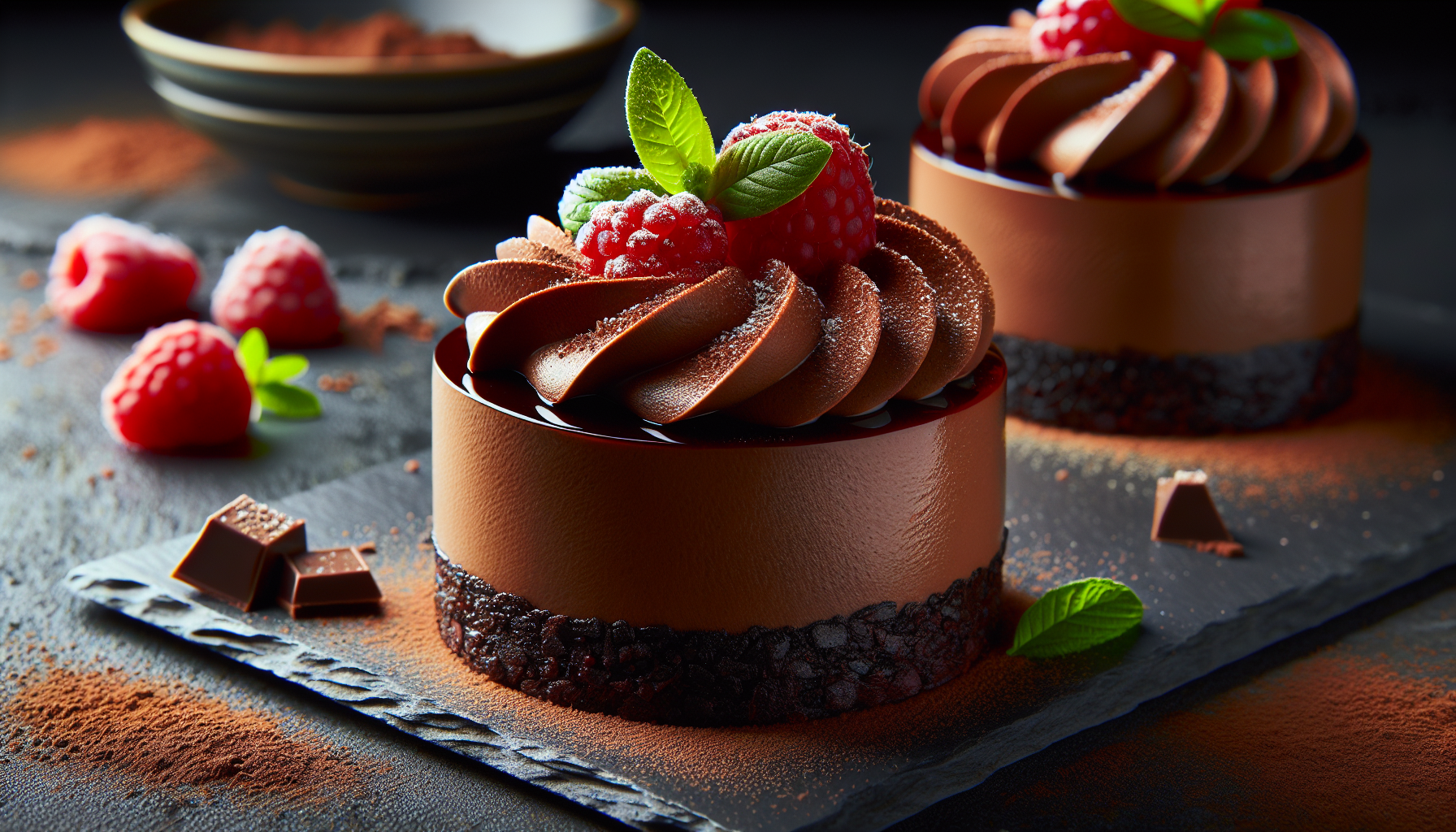 torte con mousse al cioccolato